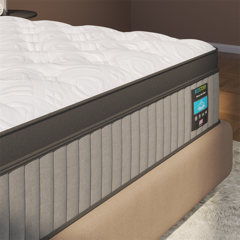 Bedstory Selection 12" Firm Memory Foam Euro Top Single Pocket Spring Mattress & Reviews Wayfair